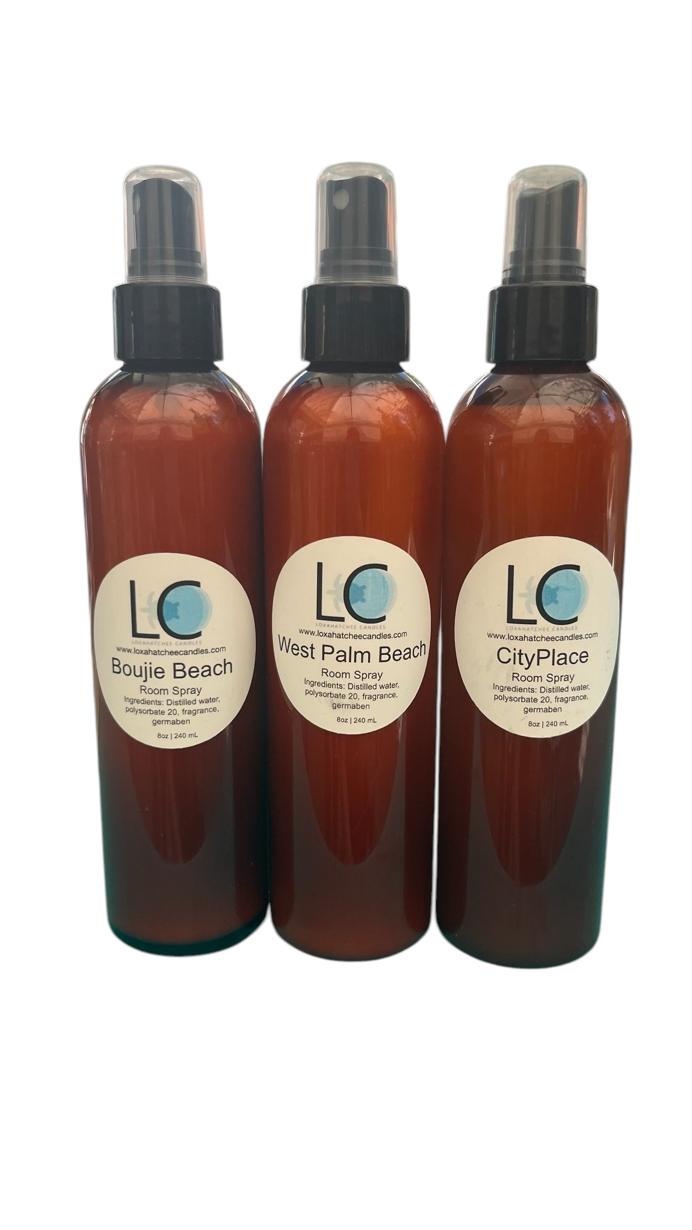 3 Room Sprays - Handmade Room Sprays by Loxahatchee Candles
