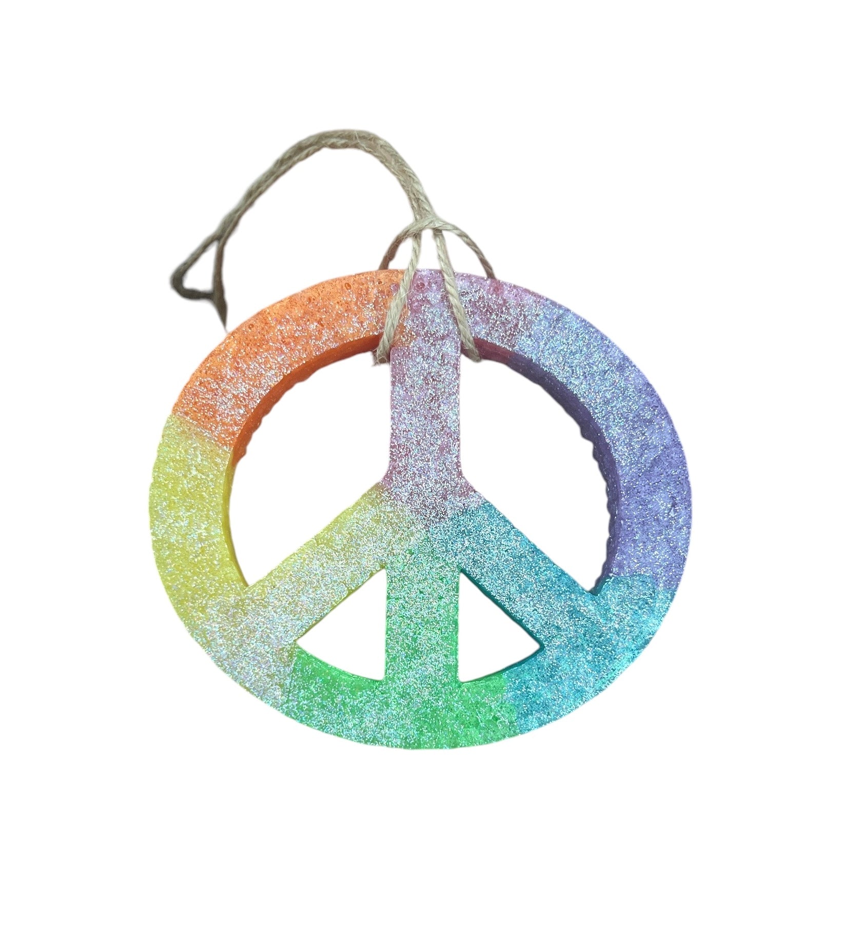 Peace Sign Car Air Freshener - Handmade nan by Loxahatchee Candles