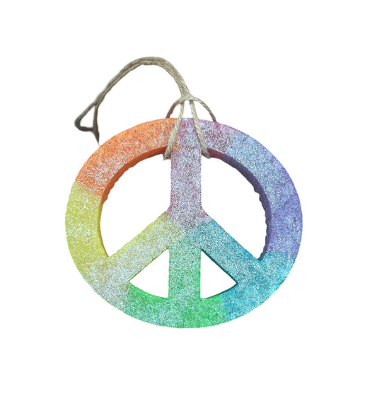 Peace Sign Car Air Freshener - Handmade nan by Loxahatchee Candles