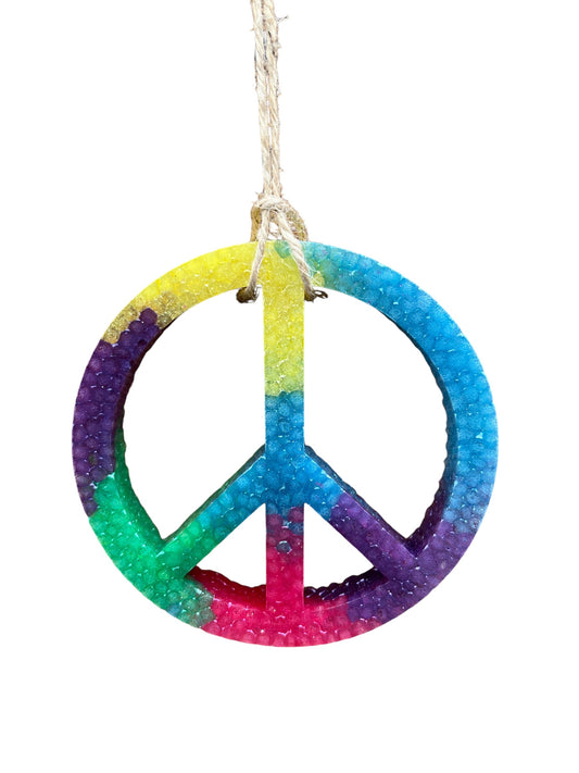 Large Peace Sign Air Freshener - Handmade nan by Loxahatchee Candles