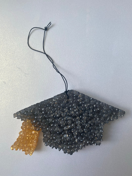 Graduation Cap Car Air Freshener - Handmade nan by Loxahatchee Candles